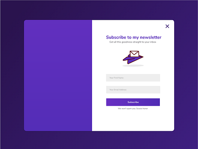 Daily UI 026 (Subscribe) dailyui subscribe form ui ux