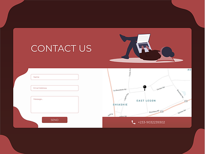 Daily UI 028 (Contact Page) contact page dailyui ui ux