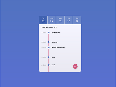 Daily UI 038 (Calender)