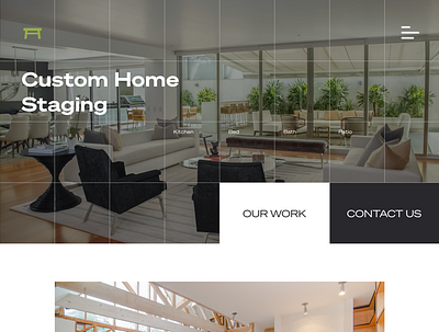 Website Design — Custom Home Staging branding design designer graphic design landing page landing page design ui visual design web web design webdesign website website design