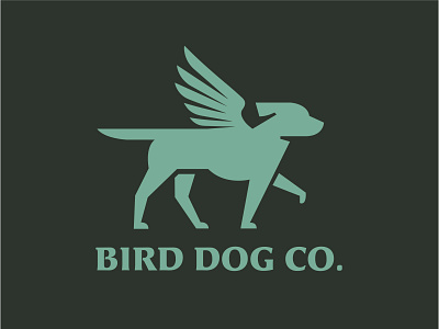 Bird Dog Co. bird branding caribou creative dog laura prpich logo minimal pointer vector wings