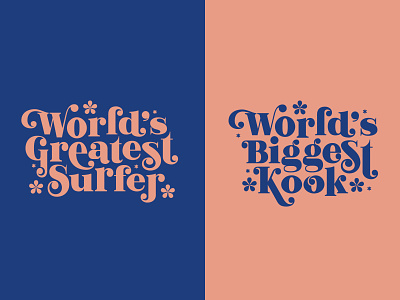 Surf Kook branding caribou creative illustration kook laura prpich logo retro surf type vector vintage