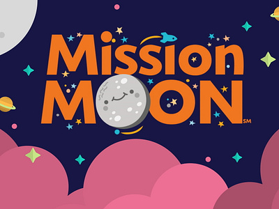 Mission Moon colorful design fll illustrator kids lego moon sky