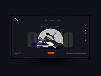 PUMA branding flat illustration logo minimal typography ui ux vector