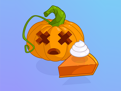 Pumpkin's Pain illustration vector vector illustration