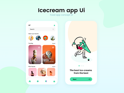 Ice-cream app concept