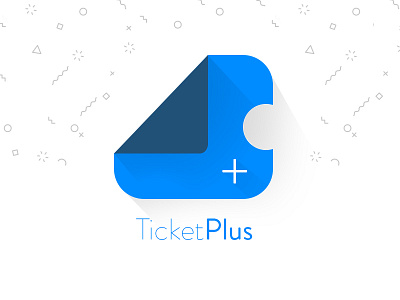 Ticktplus concept flatdesign logo material mobile movie ticket ui ux