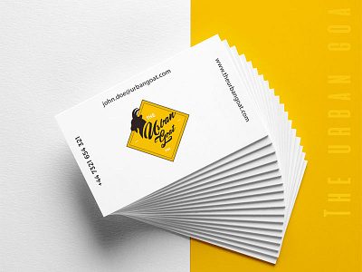 Urban Card branding flatdesign logo logo branding ui ux visiting card yellow