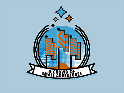 A Crowd of Small Adventures Sigil design icon illustration sigil vector