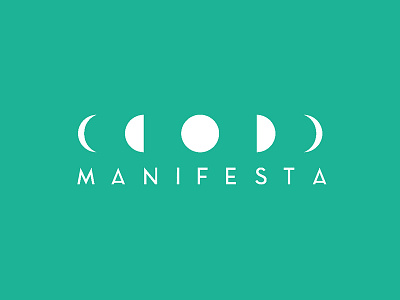 Manifesta version 2 logo moon vector