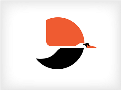 Swan logo studies airline black ideas logo negative image orange retro swan vector