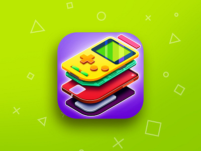Game icon app brain game gameboy icon
