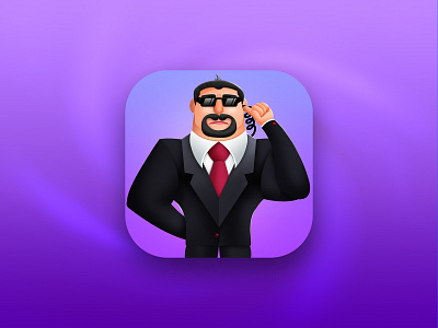 VipGuard icon appstore art aso bodyguard bullet design game guard icon illustration illustrator logo logodesign logotype mobile vip