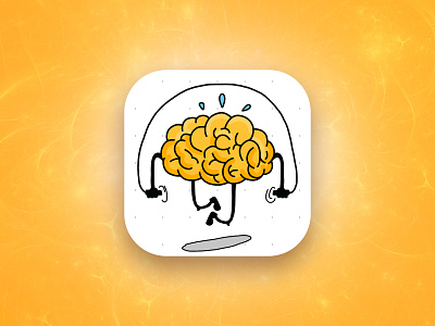 Hit the Brain icon app art aso brain brainstorm design game icon illustration logic logo mind puzzles