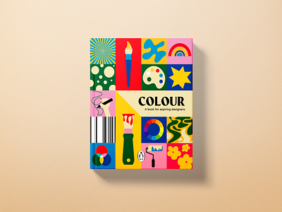 Colour - A book for aspiring designers book cover design book design colour block design graphic design illustration vector art