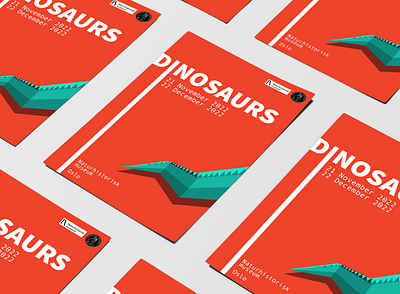 Dinosaurs at the Naturhistorisk Museum in Oslo book cover design dinosaurs graphic design illustration poster design vector