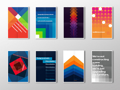 Swiss Poster Series color geometry neue haas grotesk swiss posters typography