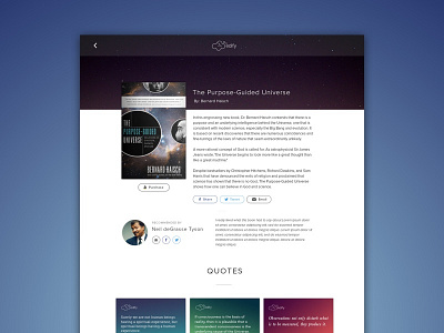 Book Enthusiast Social Network - Detail Page clean design flat interface marketing mobile responsive ui ux web website