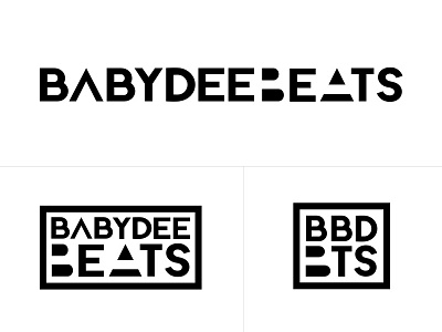 Babydeebeats - Music Producer Identity flat identity logo music producer responsive shapes