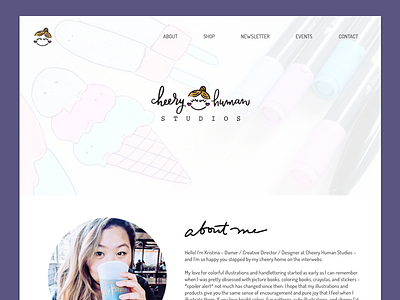 Cheery Human Studios Website Redesign - Landing Page
