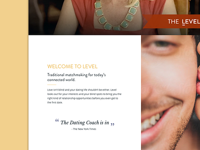 Landing Page Design - Matchmaking Company