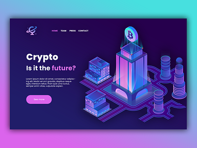 Crypto Web Mockup