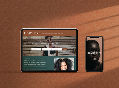 Harvest Magazine Brand Strategy brand strategist brand strategy mockup rebranding