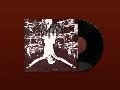 Balaam Vinyl Design + Logo black metal handlettering illustration metal design music design