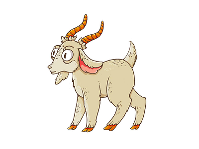 Goat cartoon cartoon character character doodle goat goats illustration