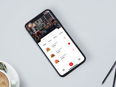 App Food app bar buy buy now buying cafe design food food app hamburger iphone x list restaurant search search bar searching ui user interface ux