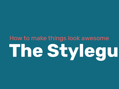 Styleguide