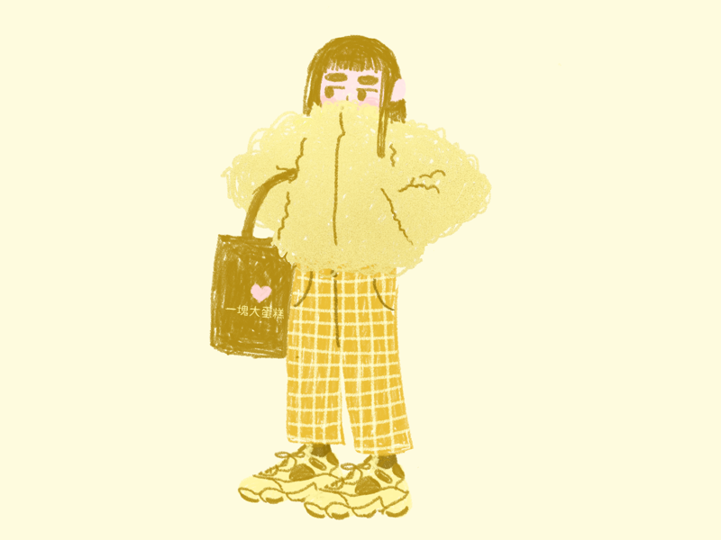 Fluffy girl by Liz Lolli on Dribbble