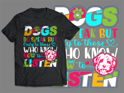 Dog T-shirt design