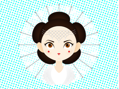 Padme Amidala illustration star wars vector