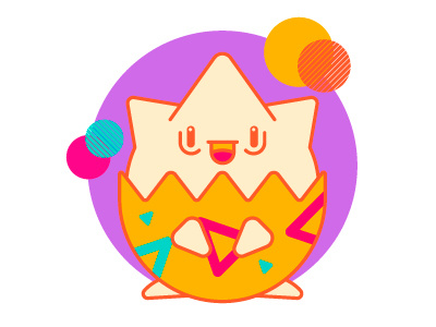 are you on drugs? flat pokemon togepi vector
