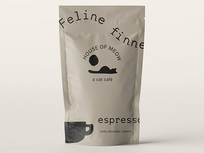 Coffee Pouch Design
for a cat café concept brand