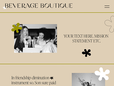 Beverage Brand concept for e-commerce web design beverage bra branding design logo design ui web design web layout