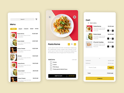 Food Delivery app app delivery app food menu ui