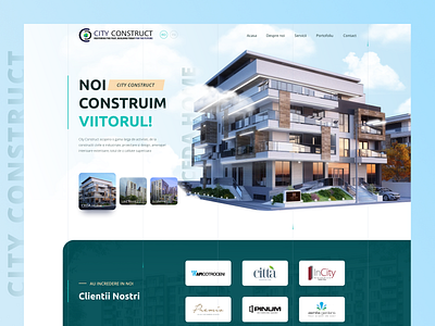 Real estate construction | website home screen