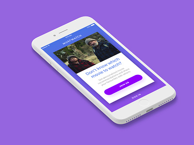 Sign up - Daily UI #01 1 app challenge daily ui iphone movie sign up ui ux