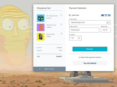 Credit Card Checkout - Daily UI #02