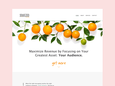 Squeezed Website Design