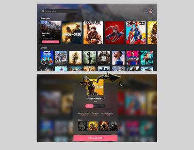 Game website concept console game game ui gaming ui ux web