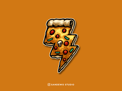 Pizza Mascot Logo Design
