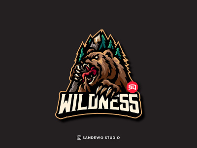 Wild Bear Mascot Logo Design adobeillustrator awesome awesome creative logos bear bearillustration bearlogo bearmascotlogo branding characterlogo design icon illustration logo logodesign logotype mascotlogo shirt team vector wild