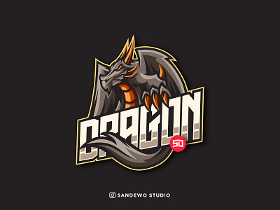 Dragon Mascot Logo Design