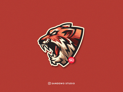 Tiger Mascot Logo Illustration