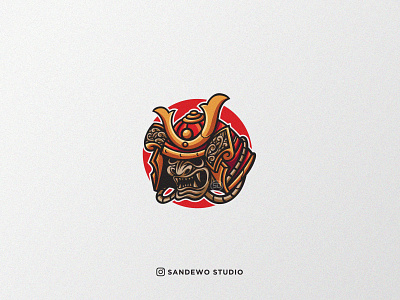 samurai logo awesome awesome creative logos branding design esport logo gaming illustration japanesene logo logodesign logotype mascot logo mask logo oni samurai samurai illustration samurai logo vector vector logo warior