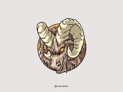 goat logo illustration