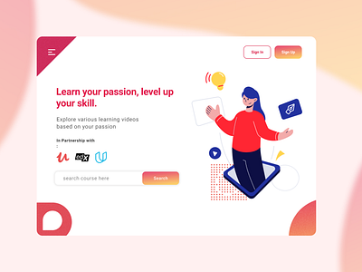 E landing page